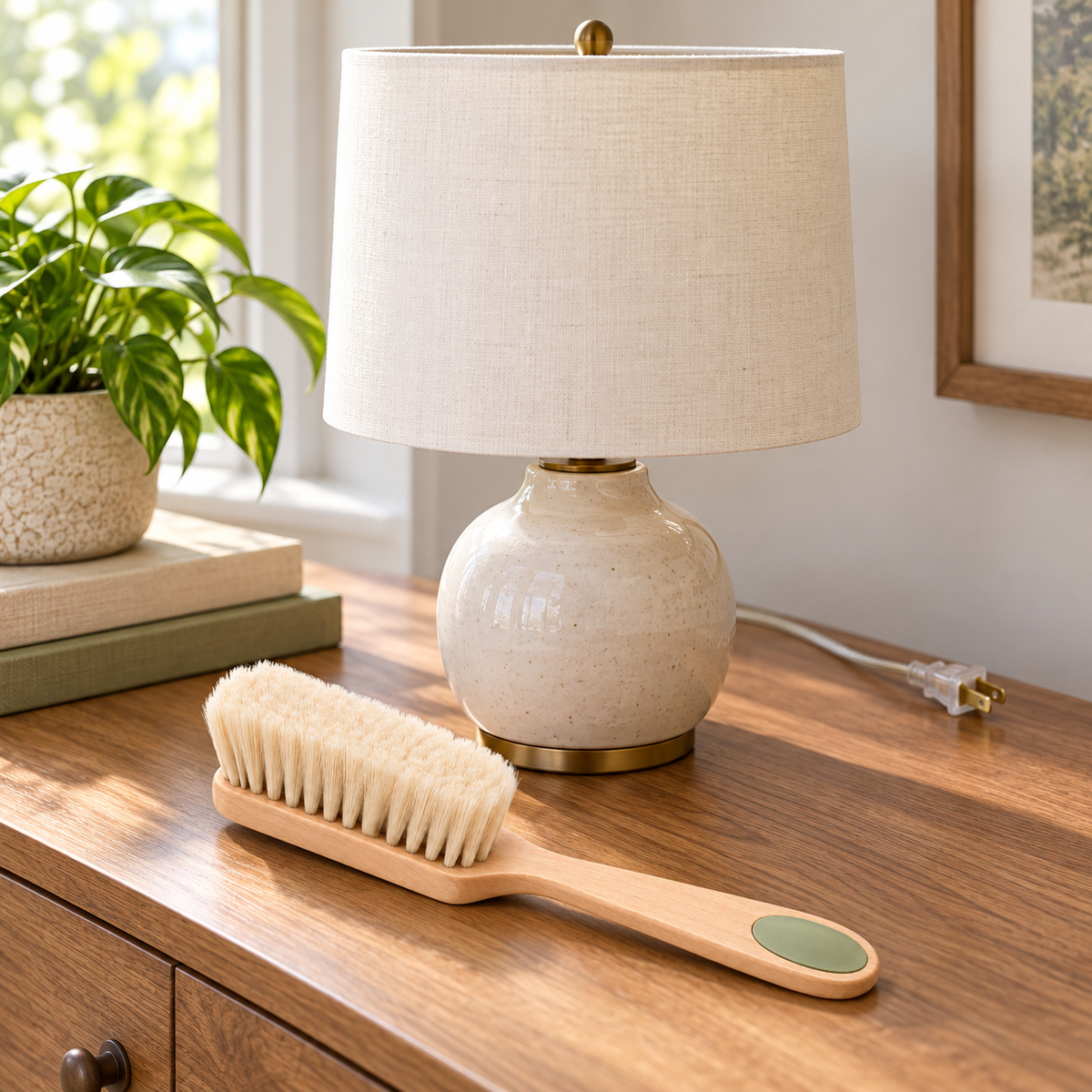 Folded Shade Dusting Brush