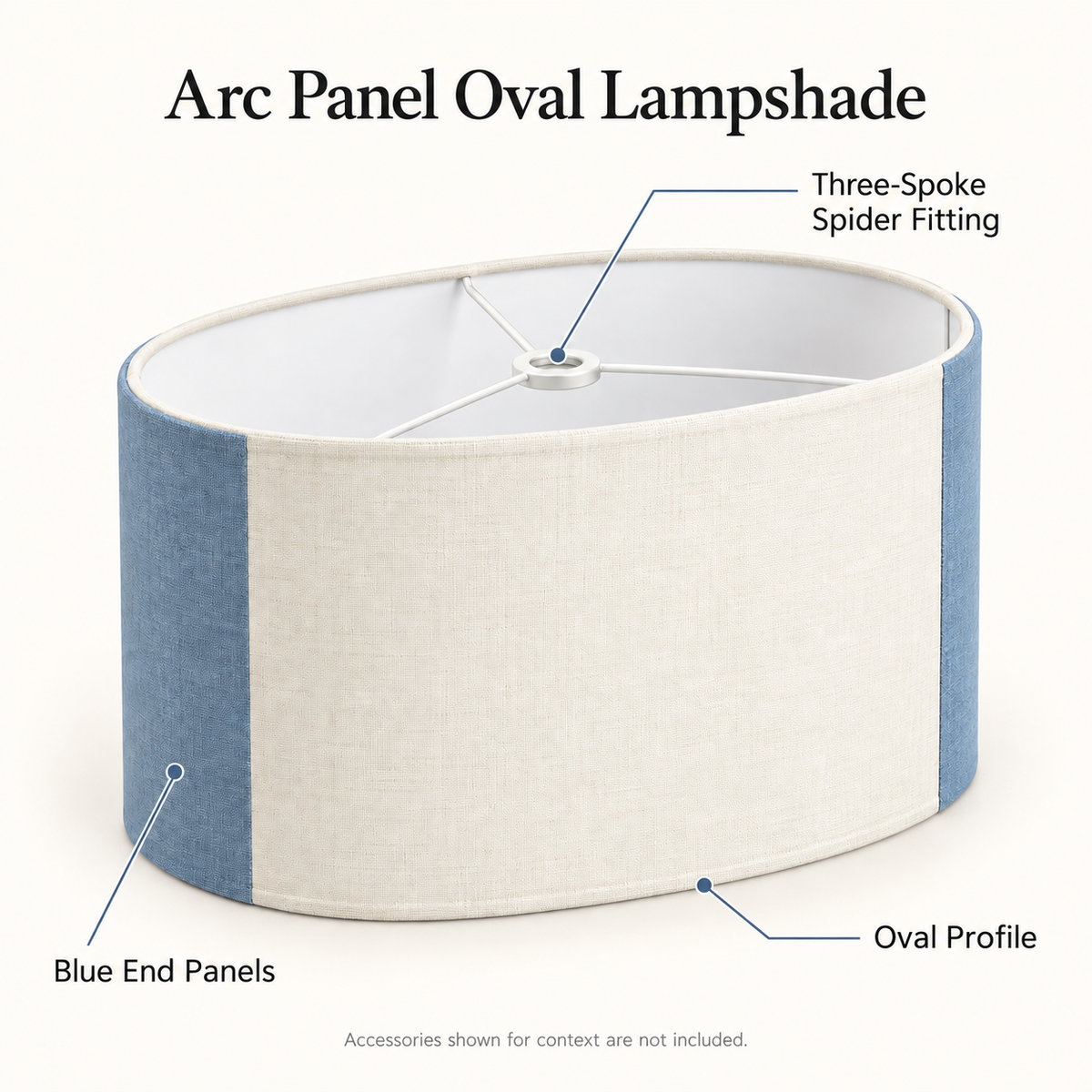 Arc Panel Oval Lampshade