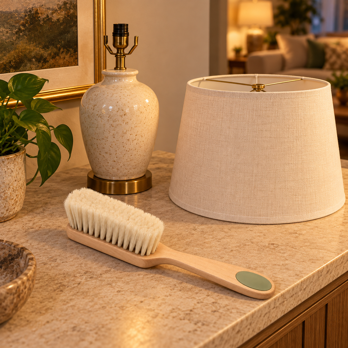 Folded Shade Dusting Brush