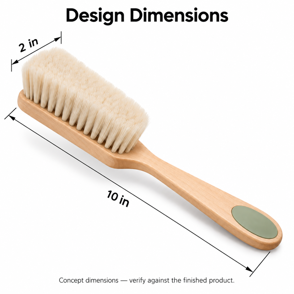 Folded Shade Dusting Brush