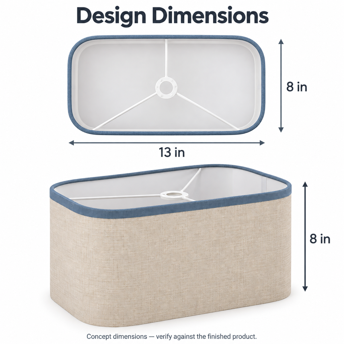 Horizon Rounded Rectangle Lampshade