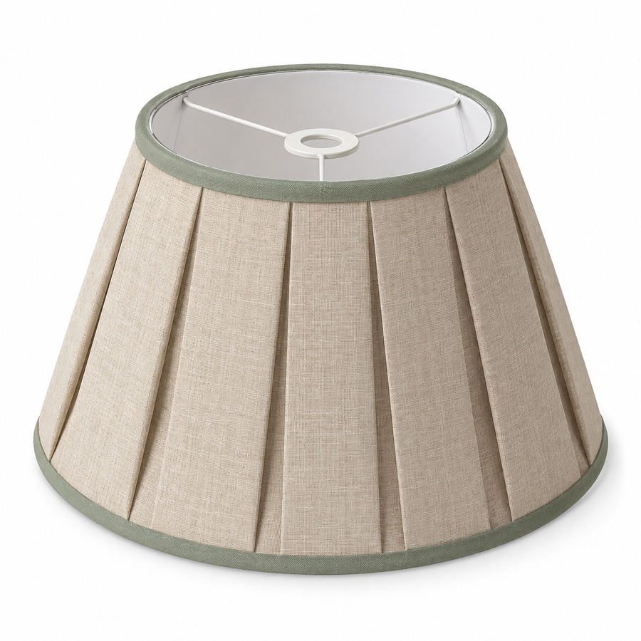 Offset Pleat Tapered Lampshade