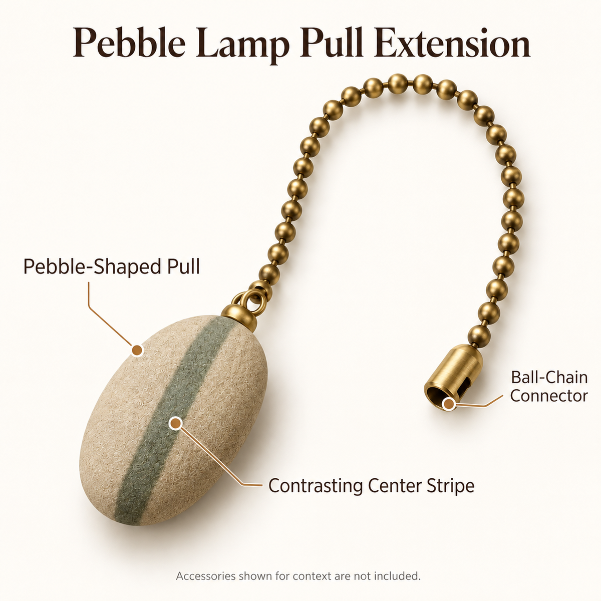 Pebble Lamp Pull Extension
