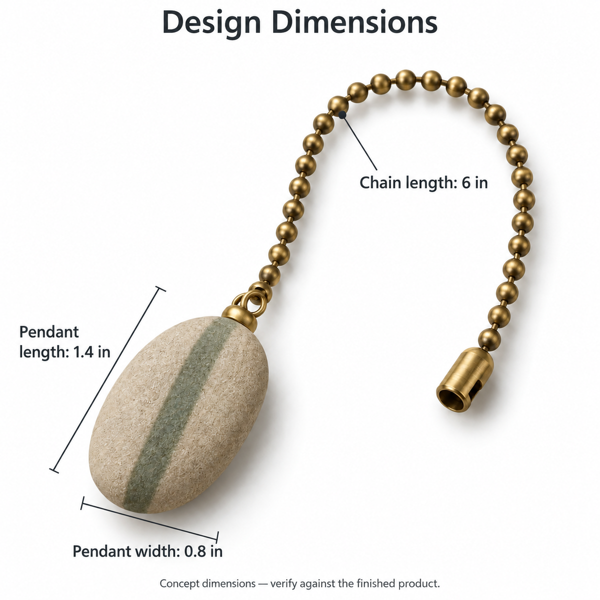 Pebble Lamp Pull Extension