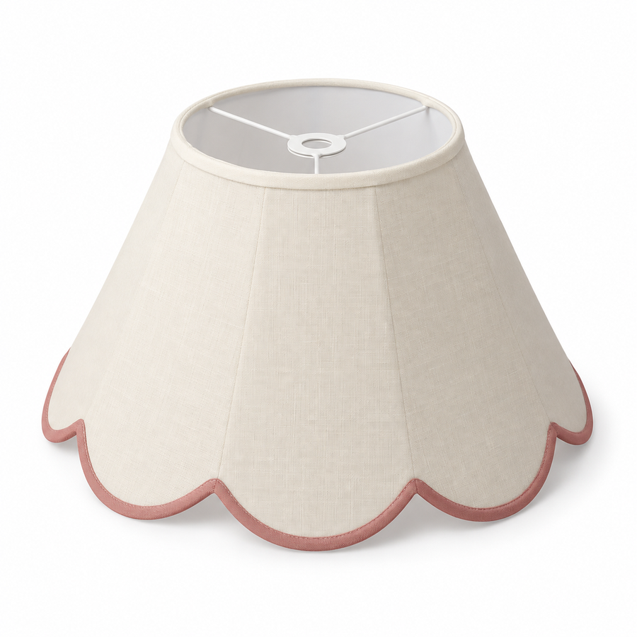 Petal Edge Scalloped Lampshade
